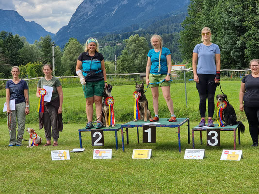 Klasse Beginner - 3. Platz für Kathi + Mücke