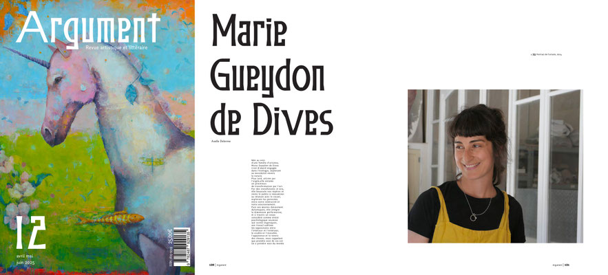 Argument, Revue artistique et littéraire N°12, printemps 2025 - Dossier complet en lien dans les catalogues