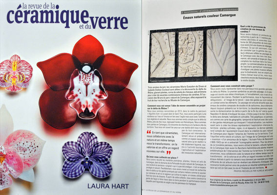 « Emaux naturels couleur Camargue », La Revue de la Céramique et du Verre - juillet 2020