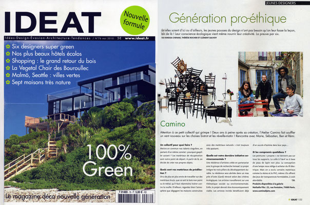 « Dossier »  Atelier Camino, IDEAT - mai 2010