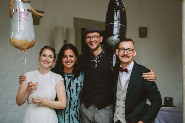 Duo Pine Alley mit Hochzeitspaar