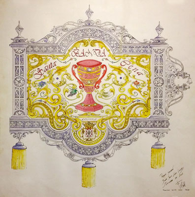 Diseño original banderin banda de Cabecera