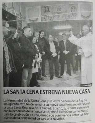 Articulo inauguracion casa de hermandad 2014