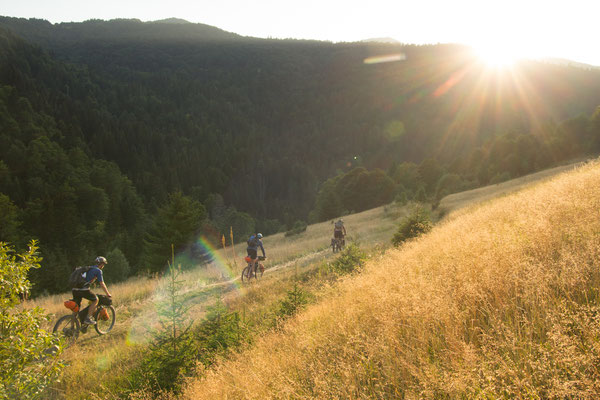 Racing downhill into Monternegro