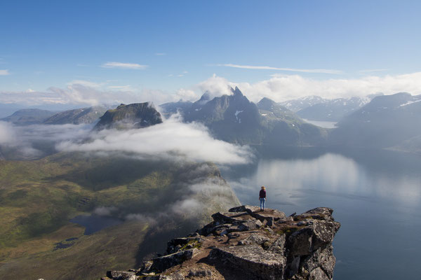 Summit views from Segla, across Senja island in northern Norway.