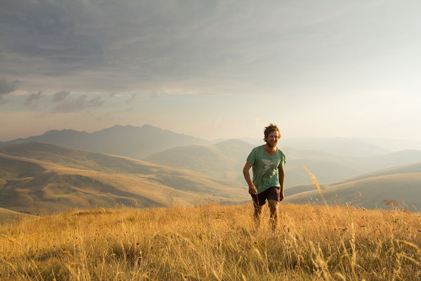 Appreciating the views in the Šar mountains of southern Kosovo