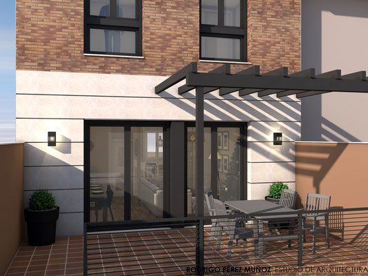 Proyecto de vivienda unifamiliar, ladrillo cara vista, Rodrigo Pérez Muñoz Arquitecto.