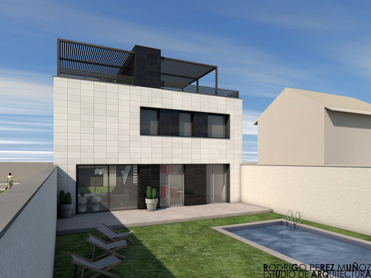 Proyecto de vivienda. Rodrigo Pérez Muñoz Arquitecto.