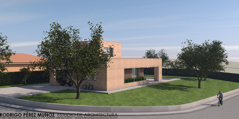 Proyecto de vivienda y piscina en Serranillos Playa, Toledo, Rodrigo Pérez Muñoz Arquitecto.
