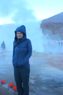 Kalter Morgen im El Tatio Geysir
