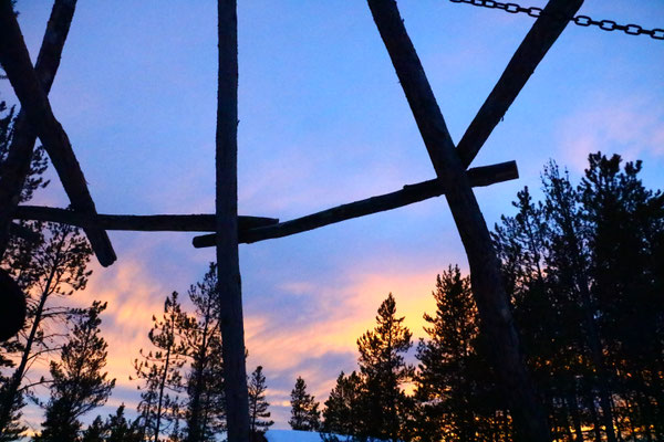 ...bei Sonnenuntergang...