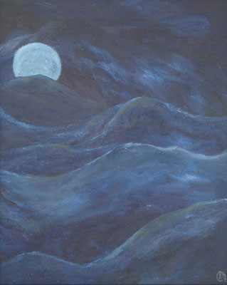 Full Moon Öl 40x50cm