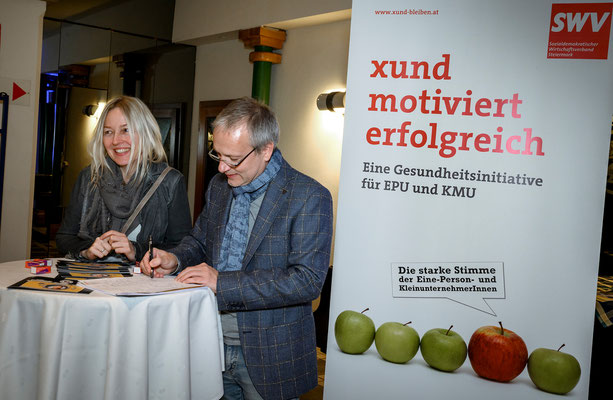 Robert Rothschädl beim Empfang der Gäste