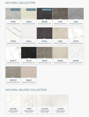 Choix de coloris et textures Dekton et Silestone : marbre, pierre naturelle et micro-béton, disponible chez Pitois à Orléans