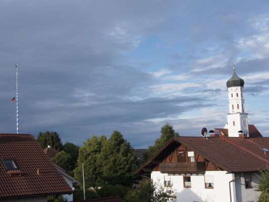 Blick vom Balkon