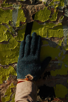 Gestrickte Handschuhe aus Seide, kurze Fingerhandschuhe mit Ausschnitt