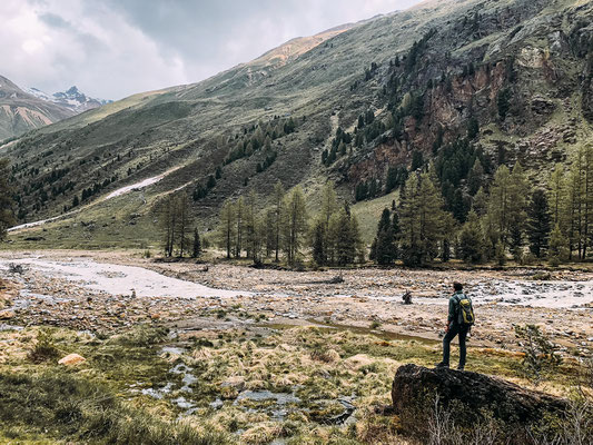 Wandern im Obervinschgau, Langtauferner Tal: von Melag zur Weißkugelhütte