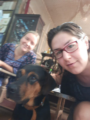 Hund Diva, Volunteer Sarah und ich