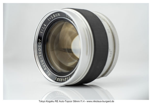 Tokyo Kogaku RE Auto-Topcor 58mm f1.4 - Nikolaus-Burgard.de Tokyo Kogaku RE Auto-Topcor 58mm f1.4 - Nikolaus-Burgard.de