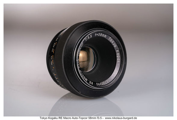 Tokyo Kogaku RE Macro Auto-Topcor 58mm f3.5 - Nikolaus Tokyo Kogaku RE Macro Auto-Topcor 58mm f3.5 - Nikolaus