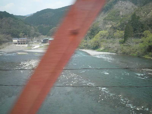 車窓から見た球磨川