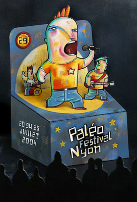 Paléo Festival, concours d'affiche, projet ©2003