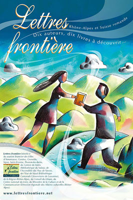 Visuel d'affiche pour Lettres Frontière. ©2007