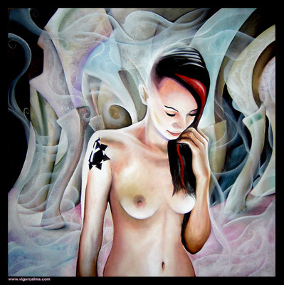 Steffi (II), Oilpainting, Sold, Vigor Calma
