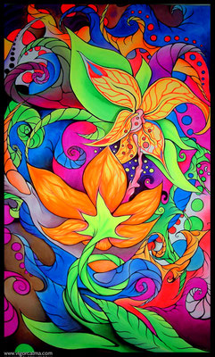 Soul Flowers, Blacklightpainting, VSold, igor Calma