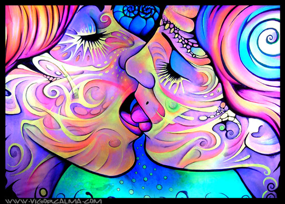 Kiss, Blacklightpainting, Sold, Vigor Calma