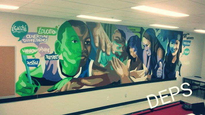 Mural/ École secondaire/ Montréal