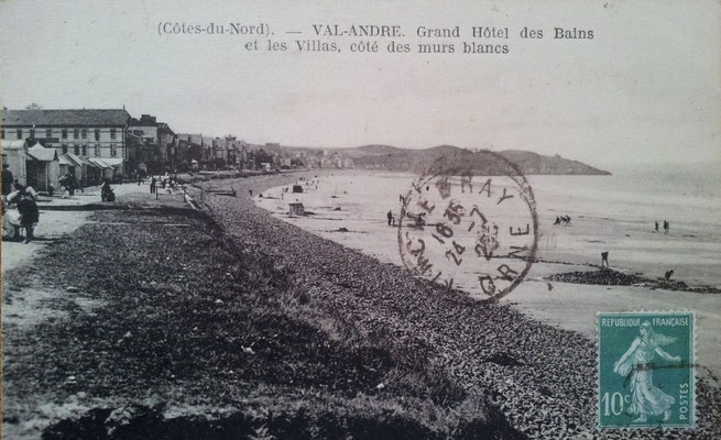 La plage du Val-André en 1925...