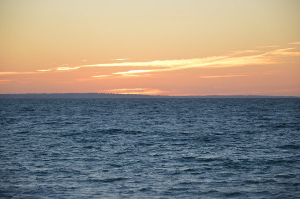 Un beau coucher de nuages, comme on les aime chez nous.