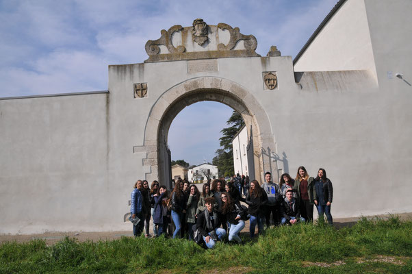 Gli alunni del Liceo nella visita a Torre Alemanna (foto di V. Rutigliano)