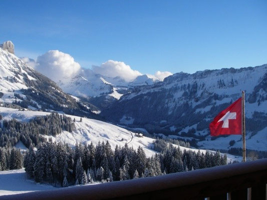 Aussicht vom Balkon der Ferienwohnung