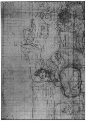 Gustav Klimt: Entwurf für den ersten Zustand des Facultätsbildes »Medizin«