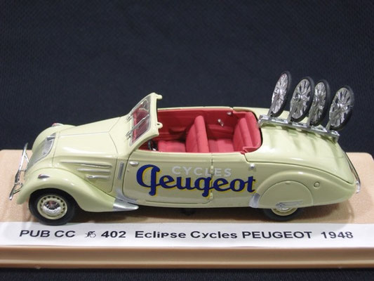 Peugeot 402 Eclipse Cycles Peugeot                     Tour de France 1948