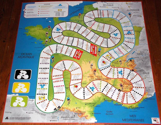 Jeu De Plateau Ancien Tour De France – Saussine Wery, Complet, Bois, BE
