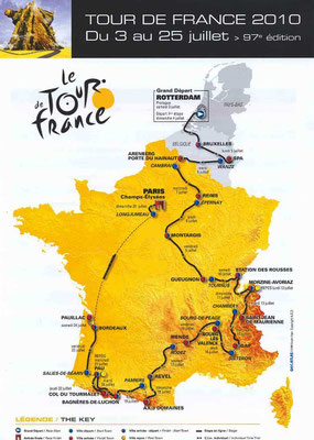 Parcours Tour de France 2010