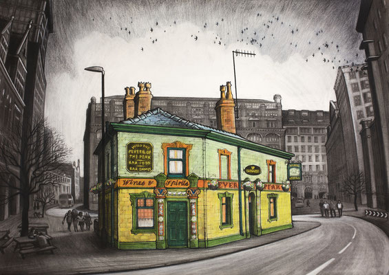 The Peveril of thePeak  charcoal and chalk
