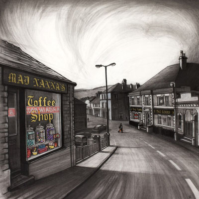 'Mad Nanna's' (charcoal and chalk)