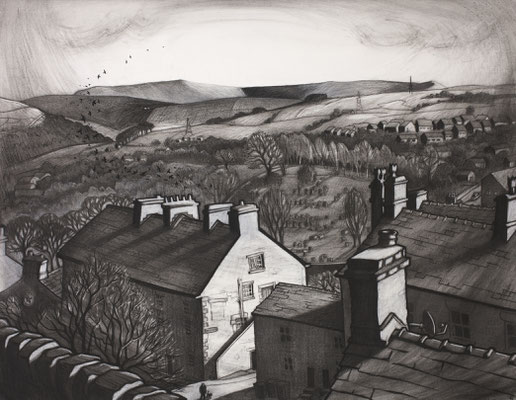 'Behind the Mason's' (charcoal)