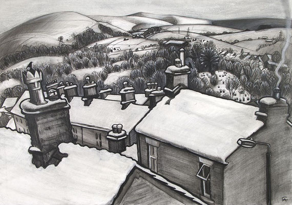 'When It Snowed' (charcoal)