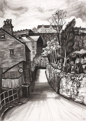 'Beep beep corner' (charcoal)