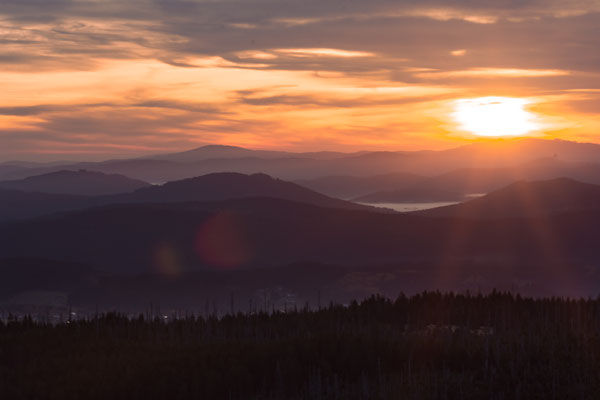 Lusen, Sonnenaufgang 105mm  1/13  f18  ISO100