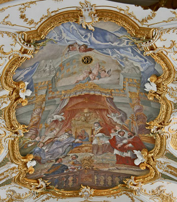 Fresko in der Alten Kapelle in Regensburg (Christoph Thomas Scheffler, 1752/53).