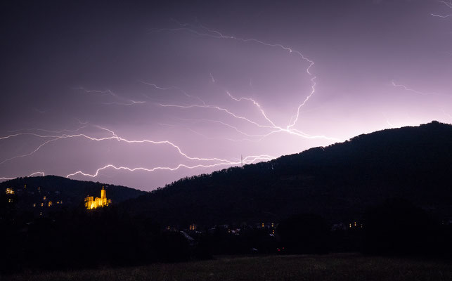 Lightning over Schriesheim