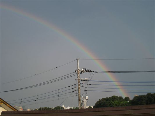 雷雨の後の虹
