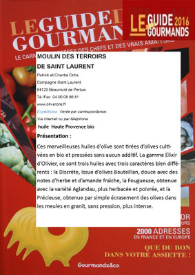 Merveilleuses huiles d’olive