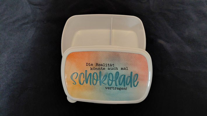 Brotdose mit fester Aufteilung (zwei Fächer) - 8 Euro (Design by KleineGoehre)